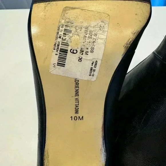 Adrianne Vittadini women’s high heel black leather ankle boots size 10 - Picture 7 of 11